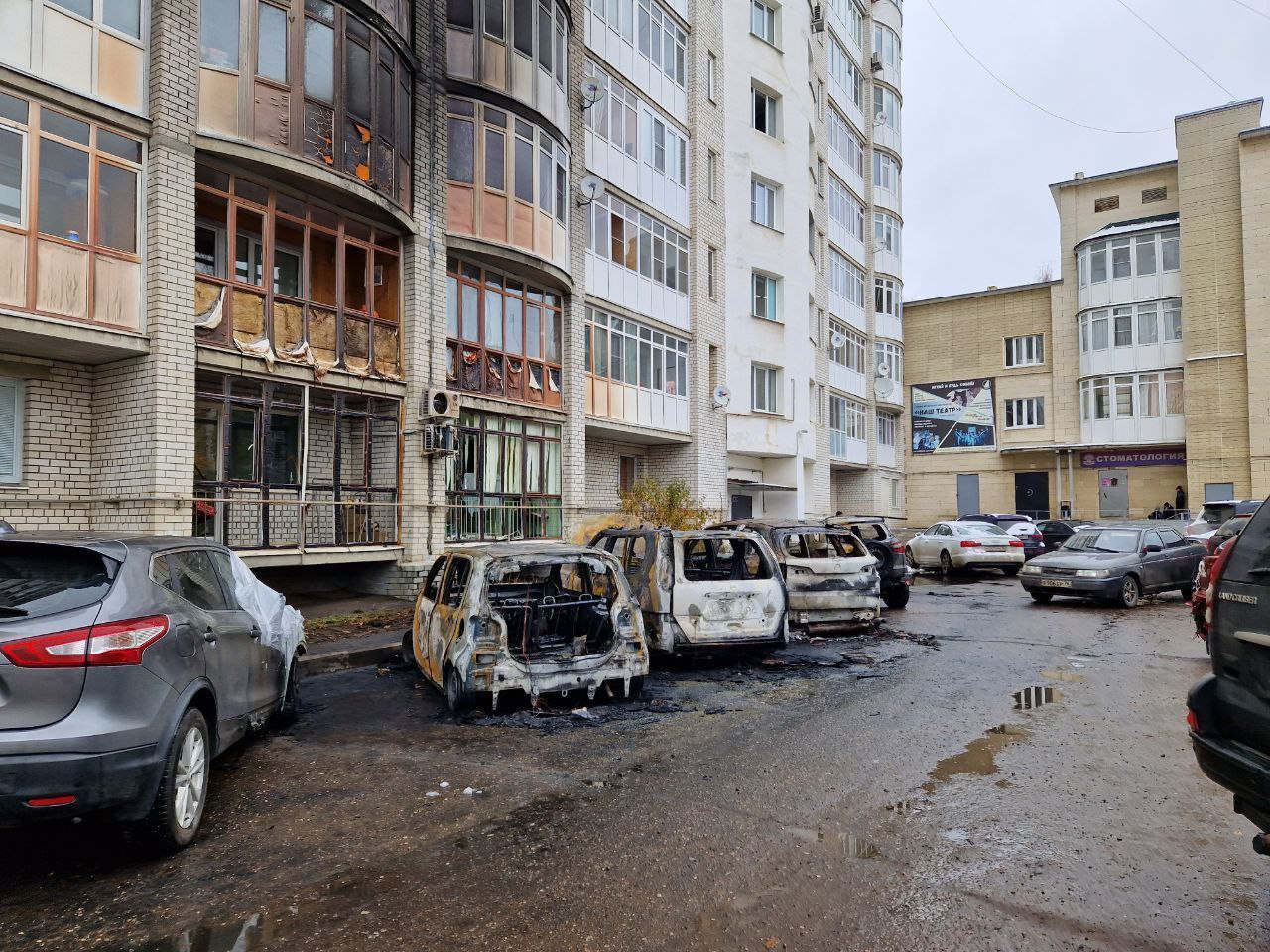 Пострадали балконы: в Ярославле вынесен приговор поджигателям автомобилей