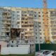 Повреждённый взрывом жилой дом на улице Батова в Ярославле
