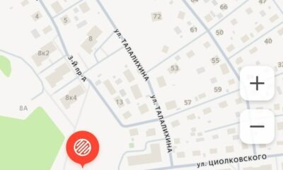 Карта района Сокол в Ярославле с красной отметкой у улицы Талалихина