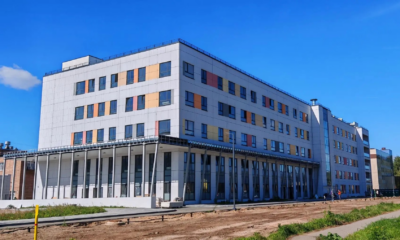 Новое многоэтажное здание детской больницы в Ярославле
